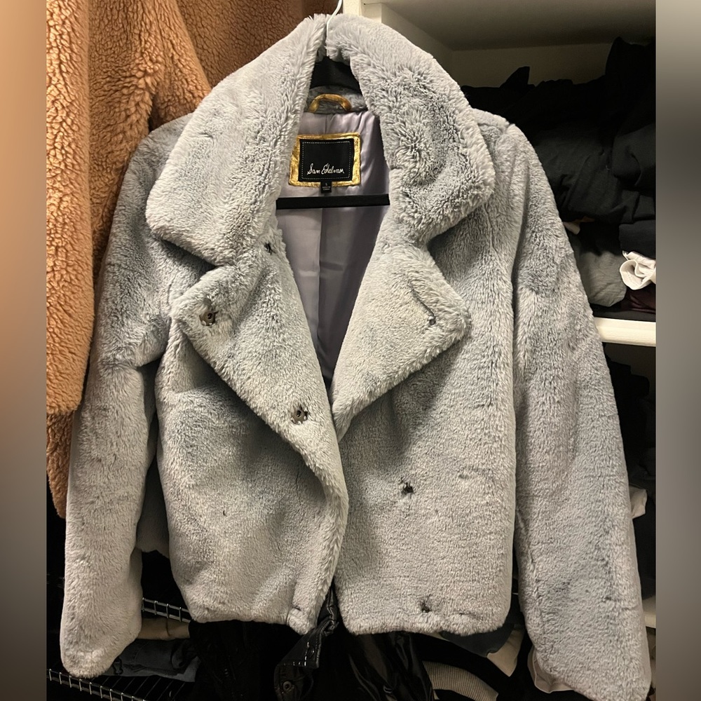 Sam Edelman Faux Fur Cropped Coat